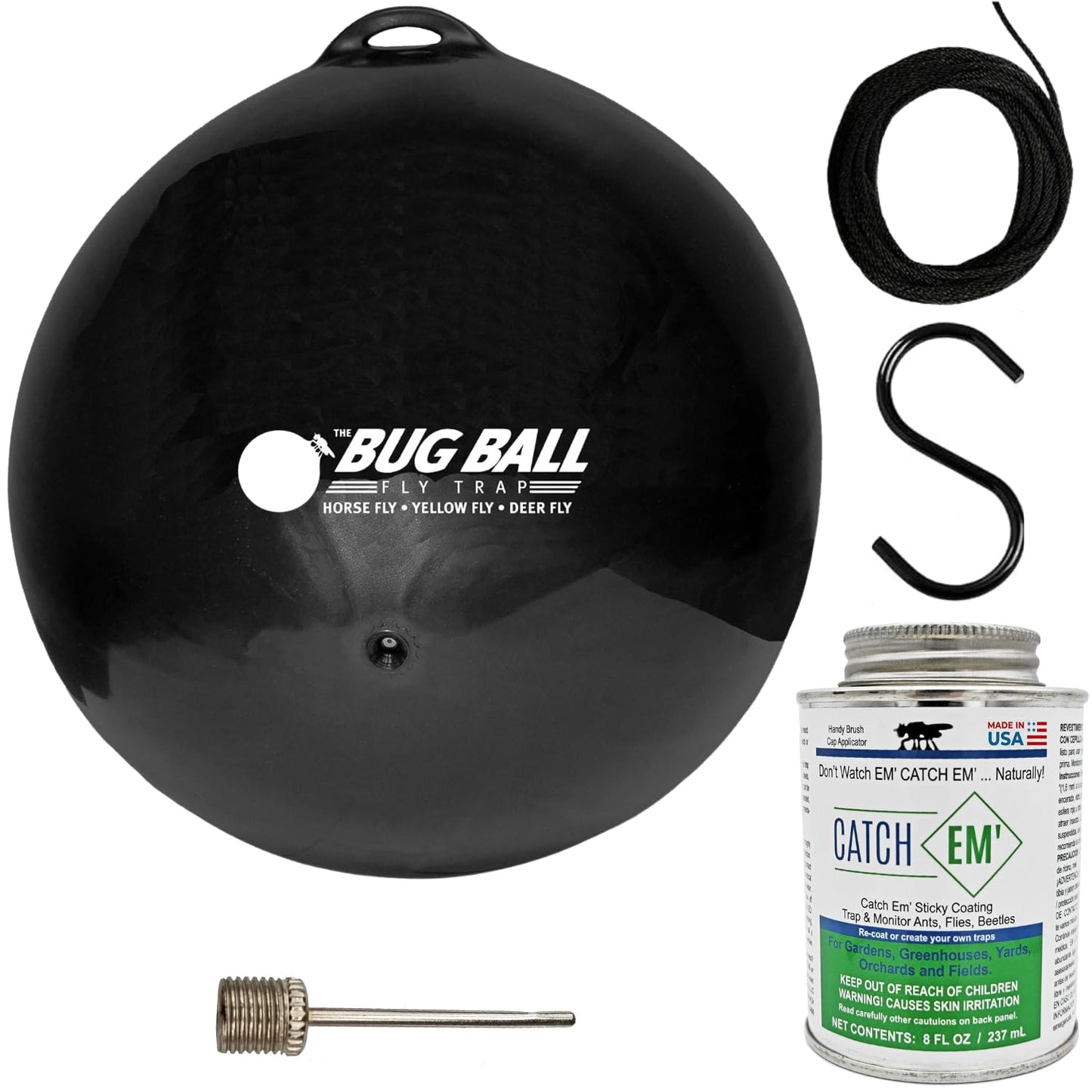 Bug Ball Starter Complete Kit - Biting Fly and Insect Trap, Pack of 3