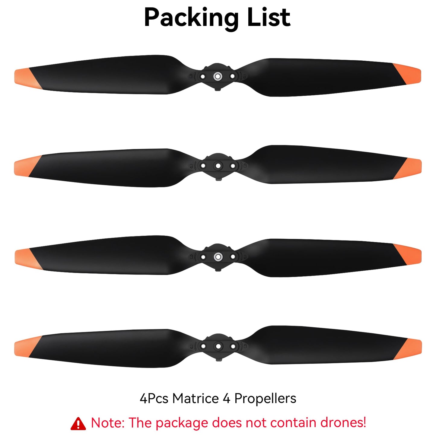 Craznick Matrice 4 Propellers Blades - 4Pcs Props Quick Replacement Spare Part Low Noise Wings for DJI Matrice 4/4T/4E Drone Accessories 1157F