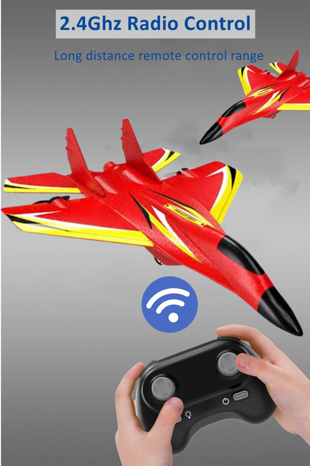 Vecktodisy Remote Control Airplane for Kids & Adults,Foam RC Airlane Toys RTF,2 Channels RC Plane with Gyro,Easy to Fly RC Aircraft for Beginner