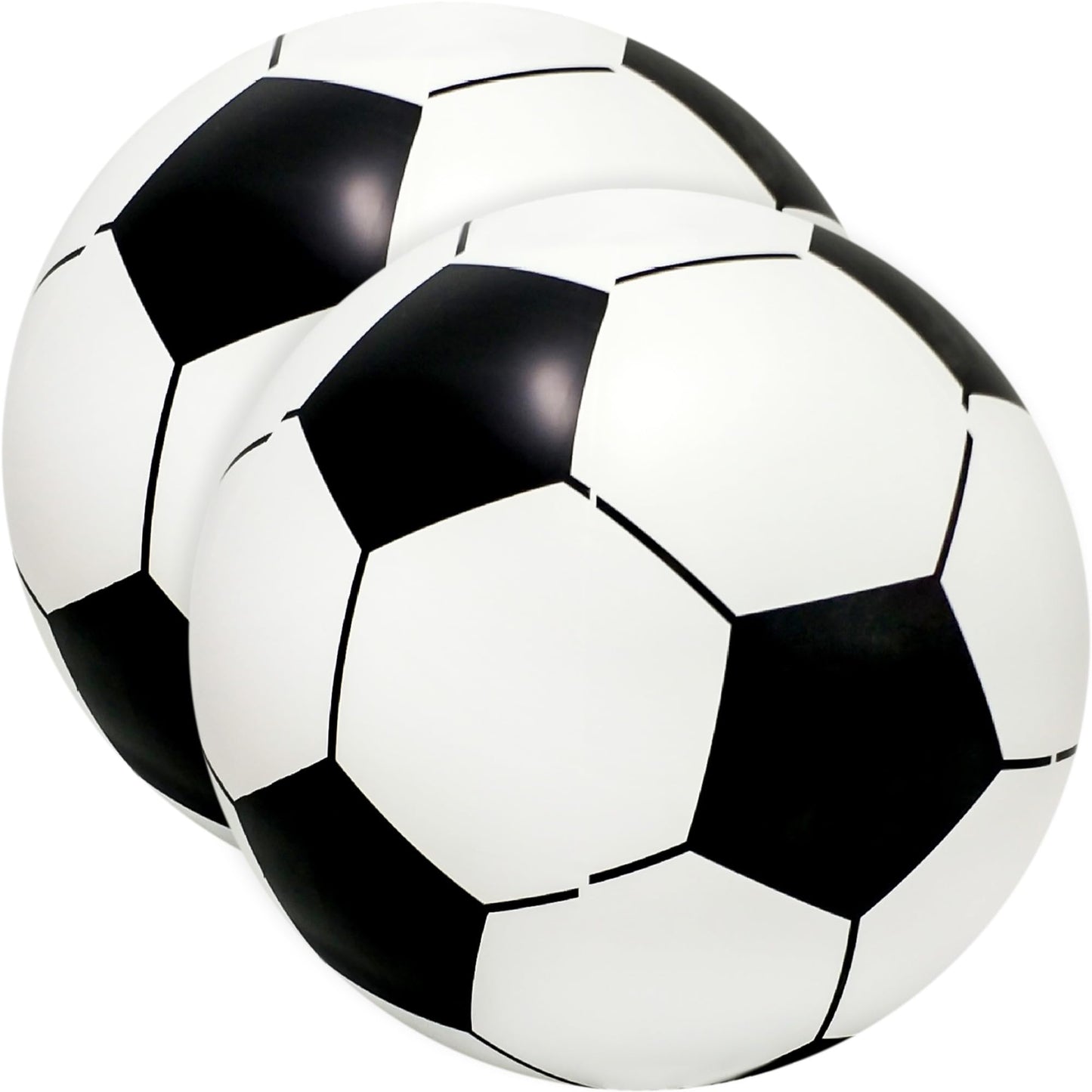 Sonarun 2 Pack 24 Inch Large Inflatable Soccer Balls Giant Beach Game Balls Jumbo Blow Up Soccer Balls Toys for Soccer Ball Sports Outdoor Summer Pool Beach Party Favors