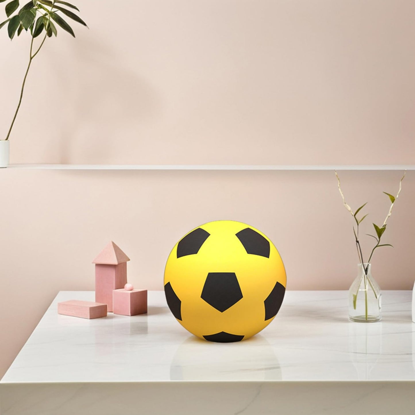 BESPORTBLE Silent Indoor Soccer Ball Soft PU Foaming Mute Football for Family Play and Safe Fun Encourages Bonding and Interactive Activities