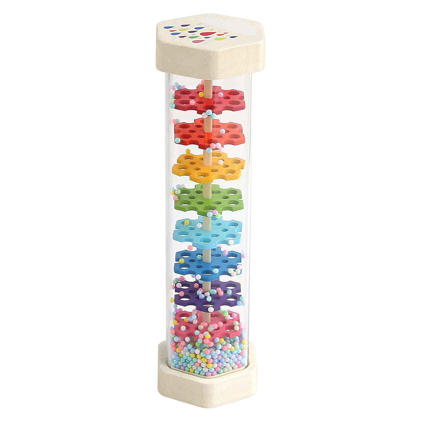 WODI Wooden Rain Stick Baby Toys 0-6-12 Months, Montessori Toys for Babies 6-12 Months, Developmental Toys Baby Rattles Infant Musical Instrument Baby Musical Toys for 1 Year Old Toddler Kids Gifts