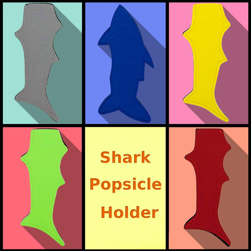 Popsicle Holder Bags Mermaid and Shark Ice Pop Sleeves Freezer Reusable Popsicle Covers 10 Pc