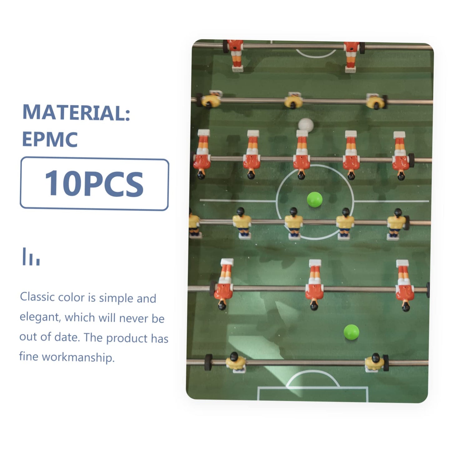 BESPORTBLE 20pcs Football Table Game Balls Desk Football Replacement Soccer Balls for Tabletop Game Easy to Find and Light