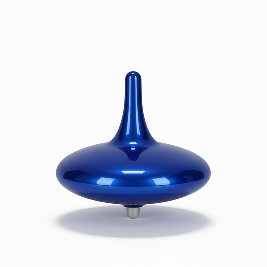 Hautech Electric Spinning Top, 6+ Hours Endless Spinning, LED Light Show, the Dreamer Spinning Top for Focus, Calm & Creativity, Timer-Enabled Design, Unique Gift for Adults (Stability Blue)