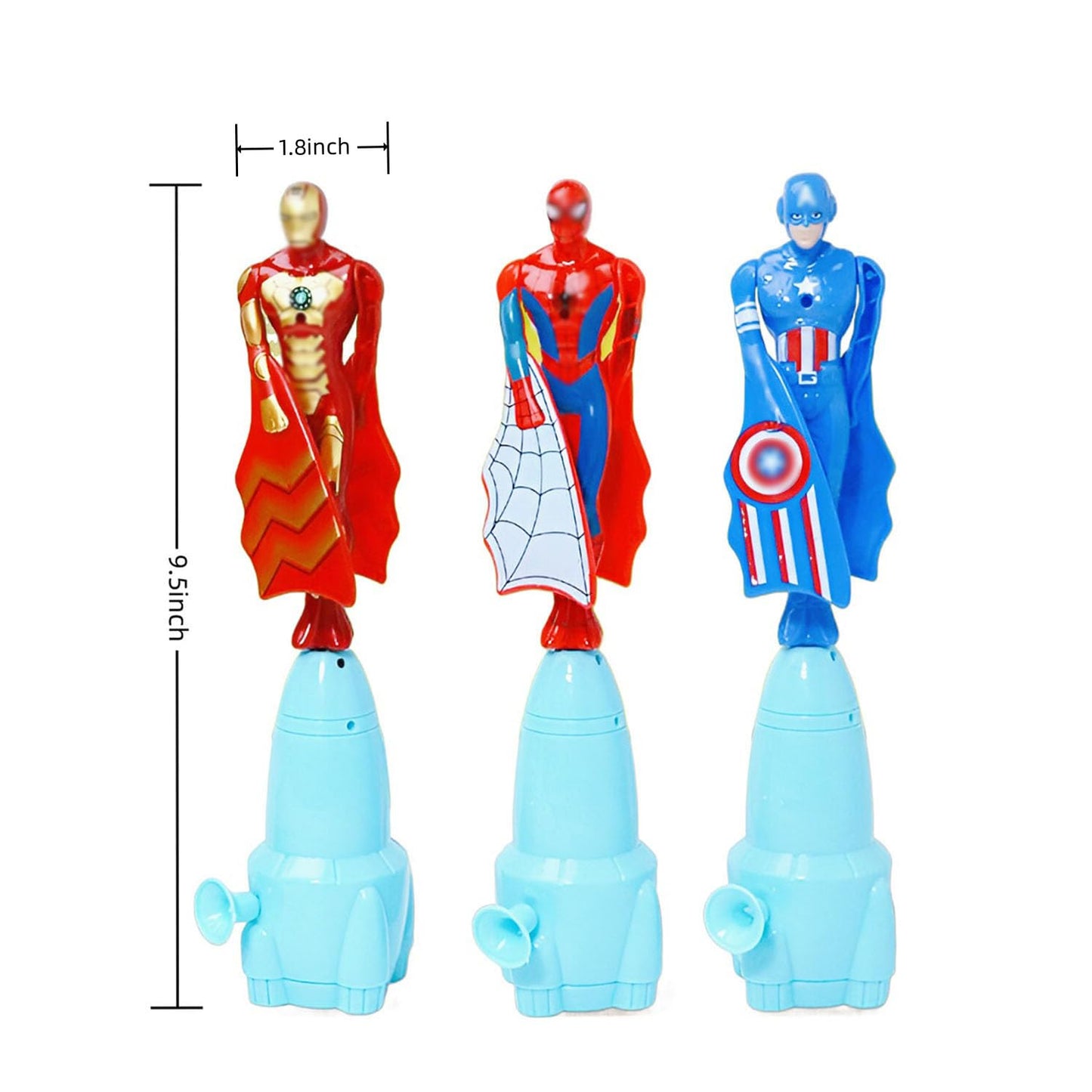 AMBXDE 3Pcs Super Hero Launcher Cool Flying Drawstring Boys and Girls Indoor and Outdoor Toys Outdoor Games Birthday