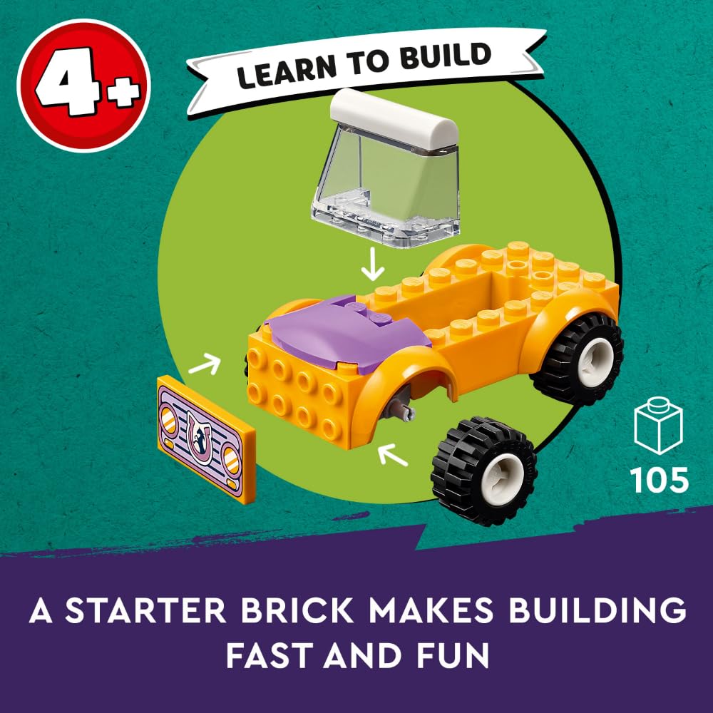 LEGO Friends Horse and Pony Trailer Playset, Building Toy for Kids, Creative Play Gift with Liann and Zoya Characters and 2 Animal Figures, Toy for 4 Year Olds and Up, 42634