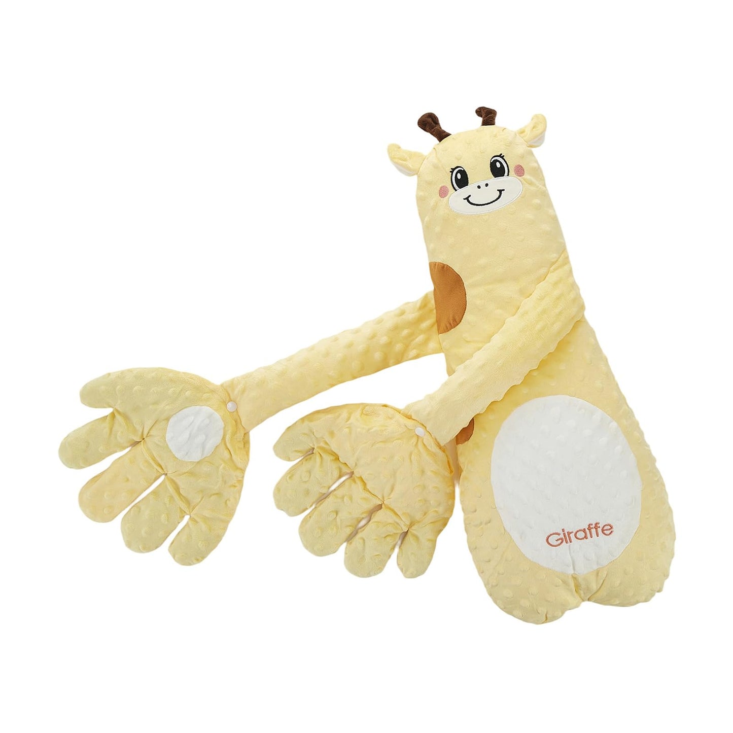 DAOLUAN Baby Soothers Toys, Cute Animal Plush Stuffed Doll Toy for Girls Boys, Portable Dinosaur Unicorn Figure Soothing Dolls for Home and Travel (Yellow, OneSize)