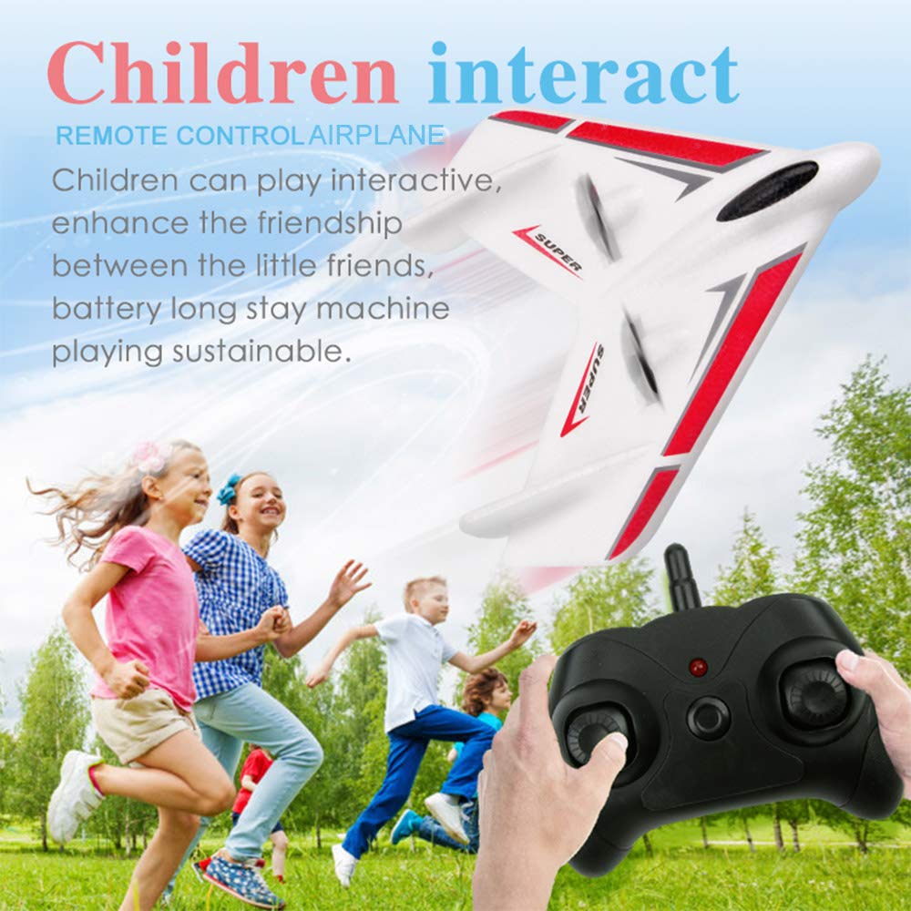 GoolRC FX601 RC Airplane, 2.4Ghz 2 Channel Remote Control Plane, Easy to Fly RC Aircraft for Beginners Teens and Adults