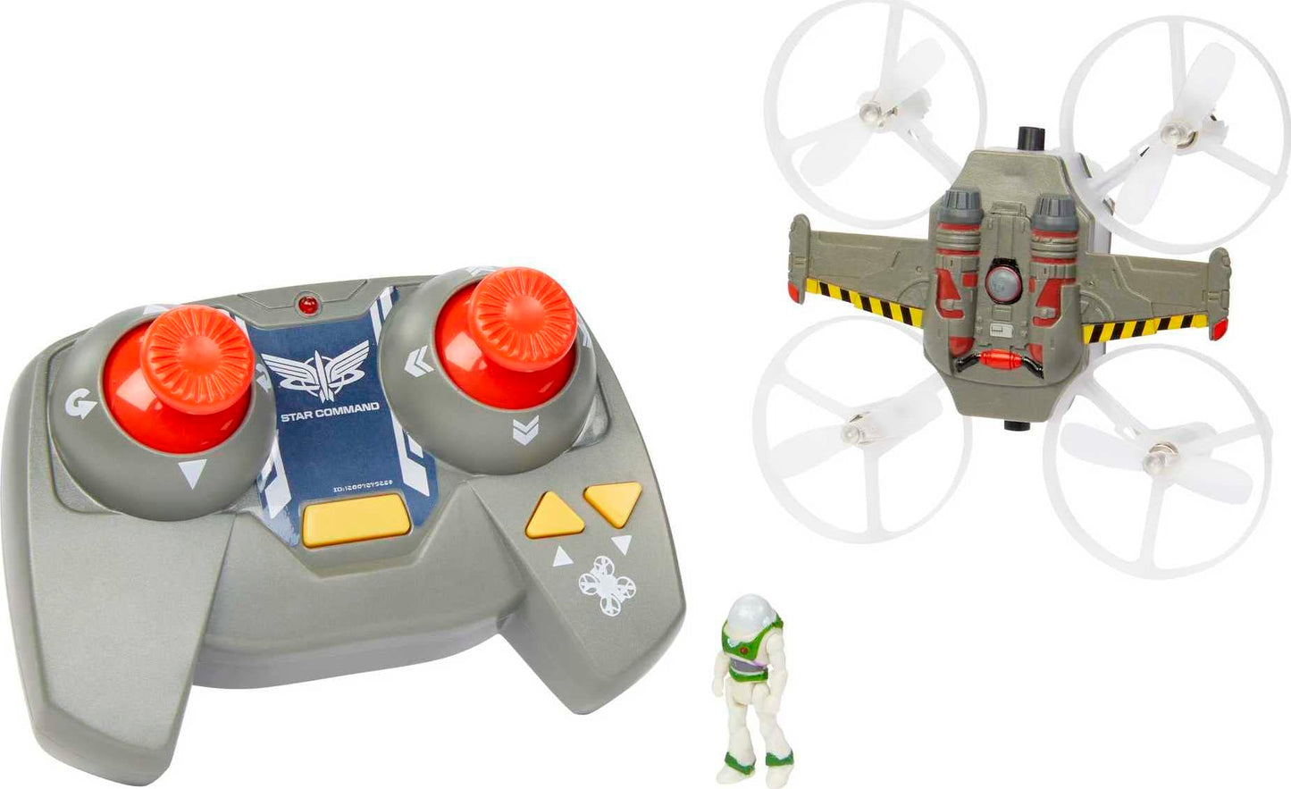 Hot Wheels RC Space Ranger Jetpack & Buzz Lightyear Figure, Remote-Control Flying Ship from Mattel Disney Pixar Movie Lightyear