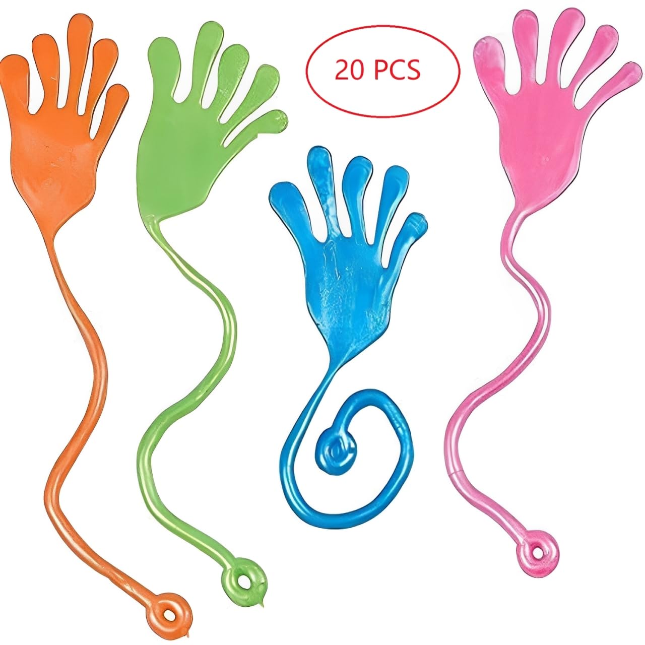 Tuko 100 PCS Sticky Hands, Sticky Finger, Kids' Party Favor Sets, Fun Toys, Halloween Party Favors, Wacky Fun Stretchy Sticky Hands, Party Favors, Birthday Parties, Toys for Sensory Kids