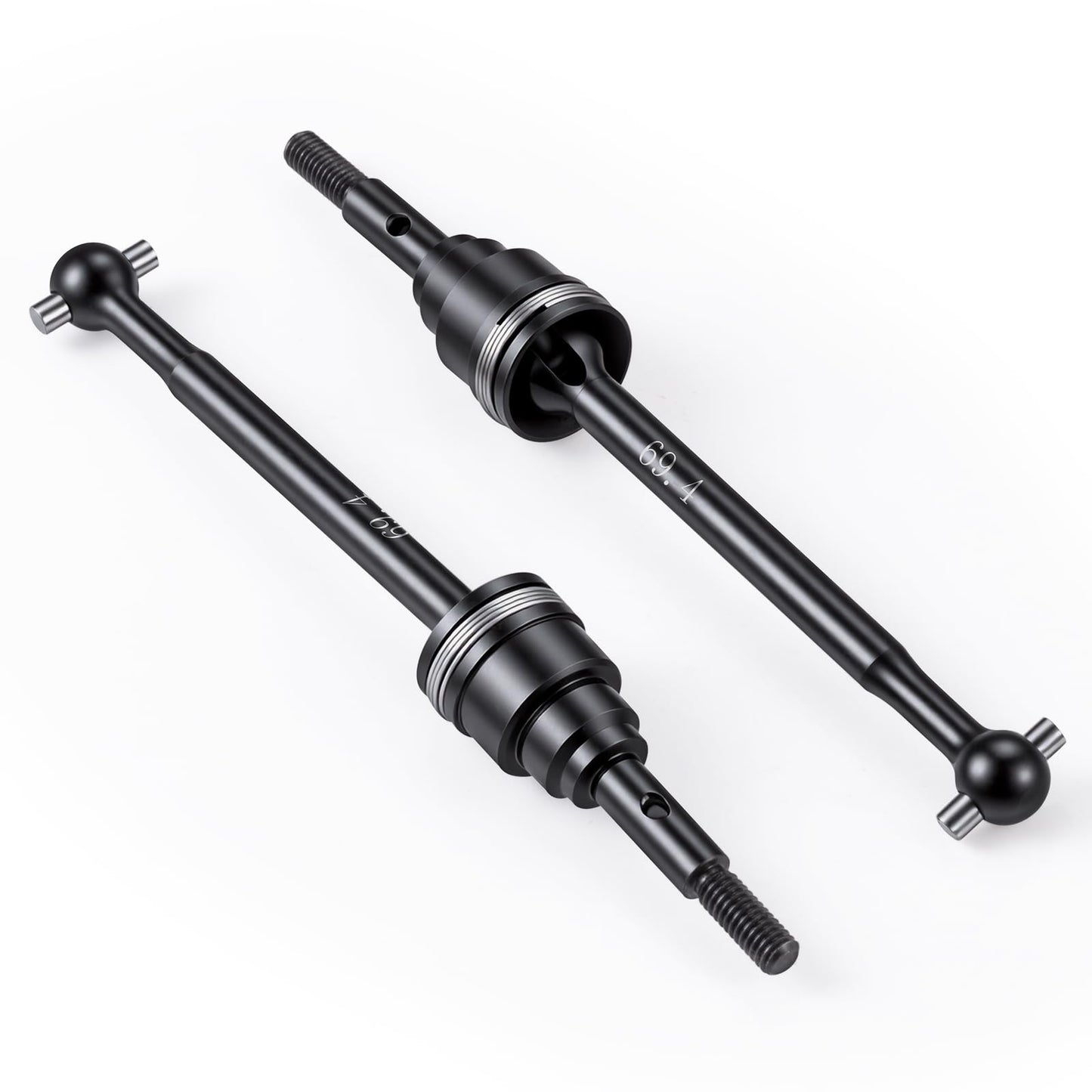 QUPA AM STORE Carbon Steel Front/Rear Driveshafts with Drive Cups for Tra-xxas 1/16 Mini XRT 3S Monster Truck Upgrades (Rear)