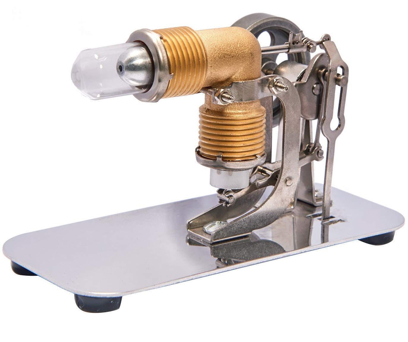 Sunnytech Mini Hot Air Stirling Engine Mini Hot Live Steam Model Education Toy HA001-BJ001