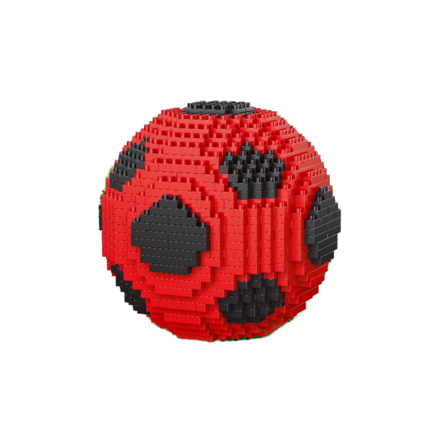 alltogetho Red Soccer Ball Building Blocks Kit – 900+ Micro Mini Bricks for Desk Decor, Classroom Learning & Collector Display, The Toys for Sports Enthusiasts