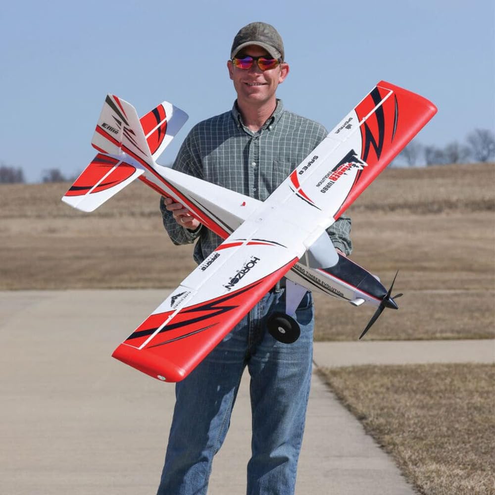 E-flite RC Airplane Turbo Timber Evolution 1.5m Smart BNF Basic Transmitter Battery and Charger Not Included Includes Floats EFL105250B