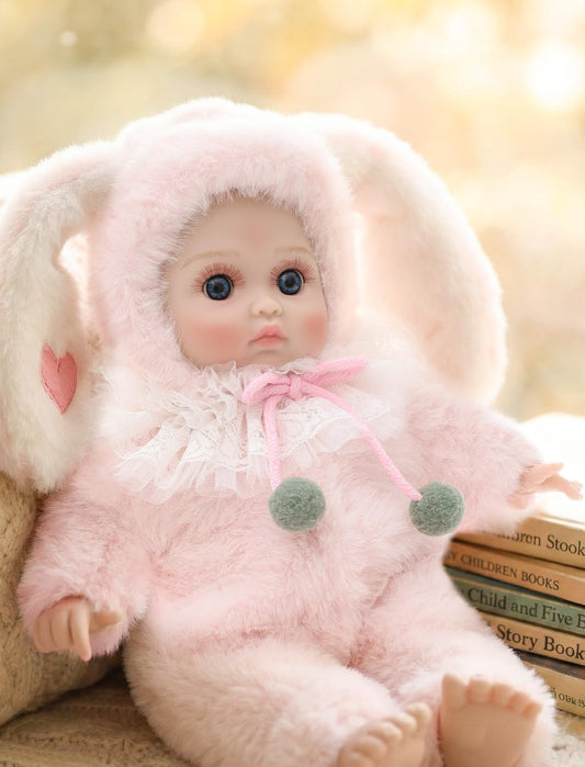 Cloveray Baby Dolls, 15 Inch Realistic Soft Body Baby Doll Real Life Baby Dolls with Accessories, for 3+ Year Old Girls, Pretend Play, Collection, Gift-Ready (Light Pink)