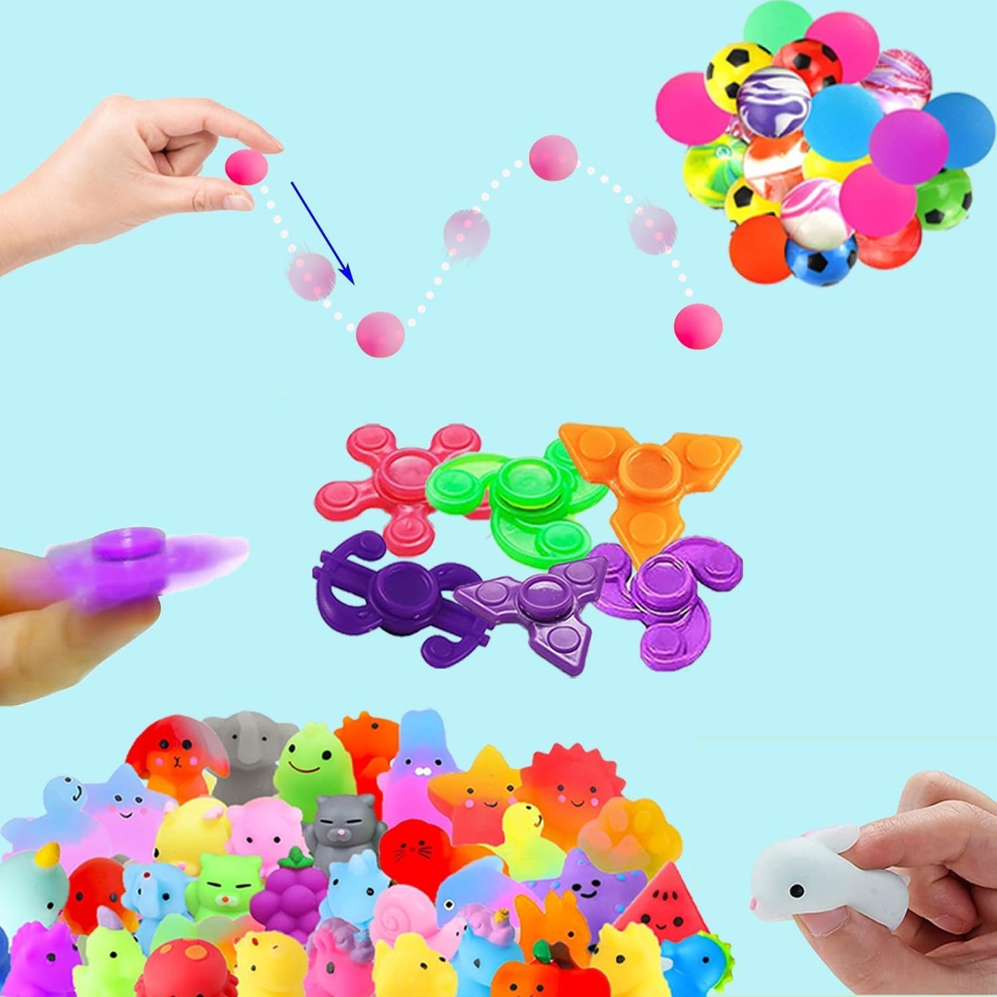 Dilycery 128 Pcs Party Favors Toys for Kids, Treasure Box Toys for Classroom Carnival Prizes Rewards Bulk, Easter Egg Fillers, Goodie Bag Stuffers for Kids Party, Pinata Fillers Birthday Gifts