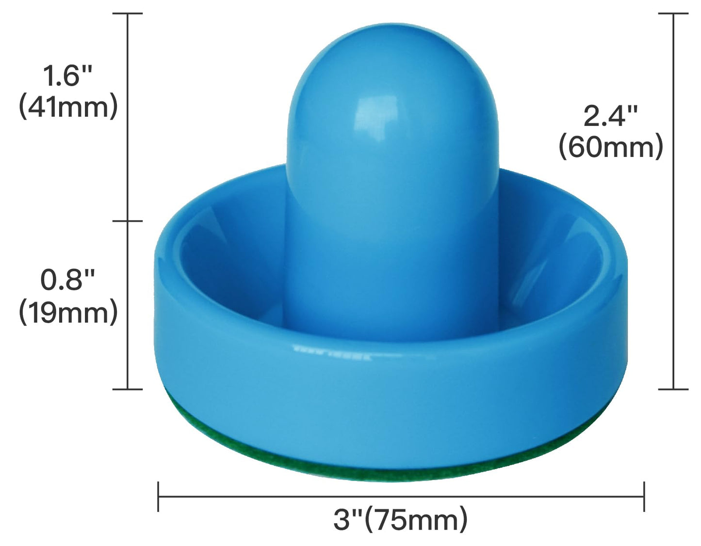New Air Hockey Pucks and Paddles - Rechargeable Floating Air Hockey Pucks for Any Flat Surface, Include a Charging Cable and Electronic Rechargeable Mini Air Hockey Pucks, 2 Air Hocky Strikers