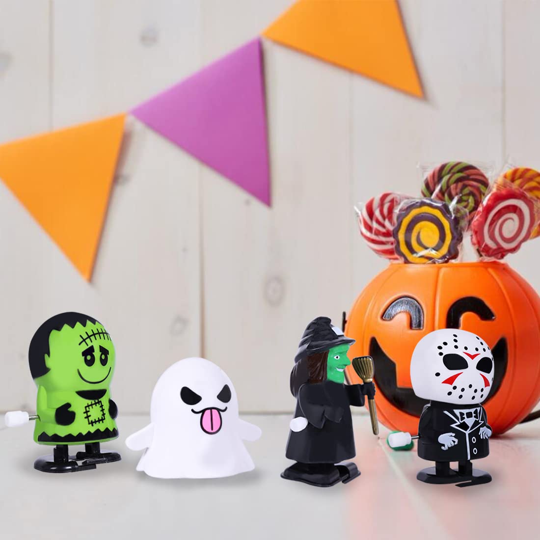 Max Fun 18pcs Halloween Wind Up Toys Assortments for Kids Halloween Party Favors Treat Bag Stuffers Goody Bag Filler Treats Prizes (Halloween)