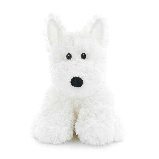 WEIGEDU West Highland White Terrier Dog White Westie Puppy Stuffed Animals Plush Toys for Kids Girls Boys Baby Birthday Bedtime Gift, 12 inches