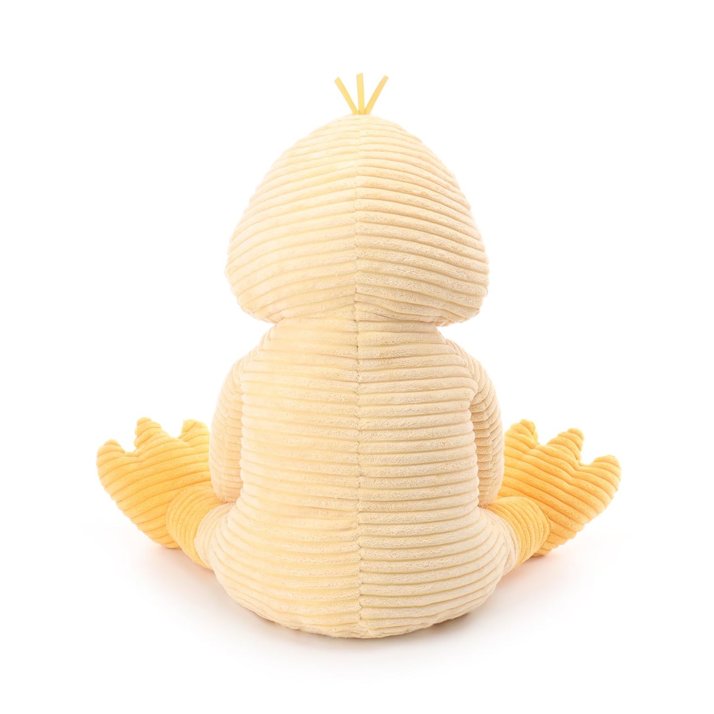 Apricot Lamb Corduroy Duck Stuffed Animal for Kids, Soft Cute Plush Toy for Baby Girl and Boy, 19.7 Inches