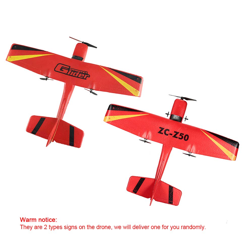 GoolRC Z50 RC Airplane, 2.4G 2CH Remote Control Airplane, EPP Foam RC Plane Glider with Gyro RTF Easy to Fly for Beginners