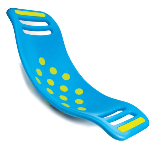 Fat Brain Toys Teeter Popper, Indoor Toddler Sensory Toys for Ages 3 and Up, Blue