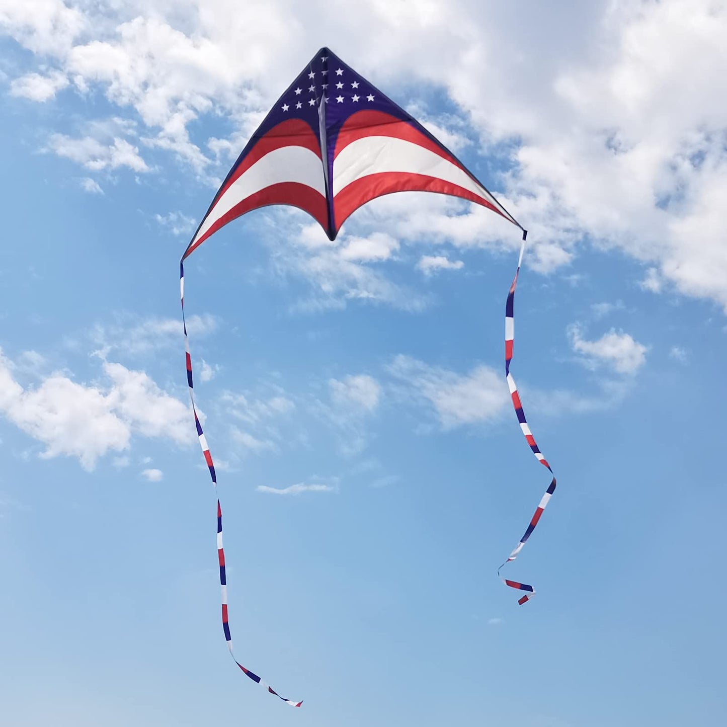 Mint's Colorful Life Delta Kite for Kids & Adults, Extremely Easy to Fly Kites, Best Kite for Beginner (American Flag)