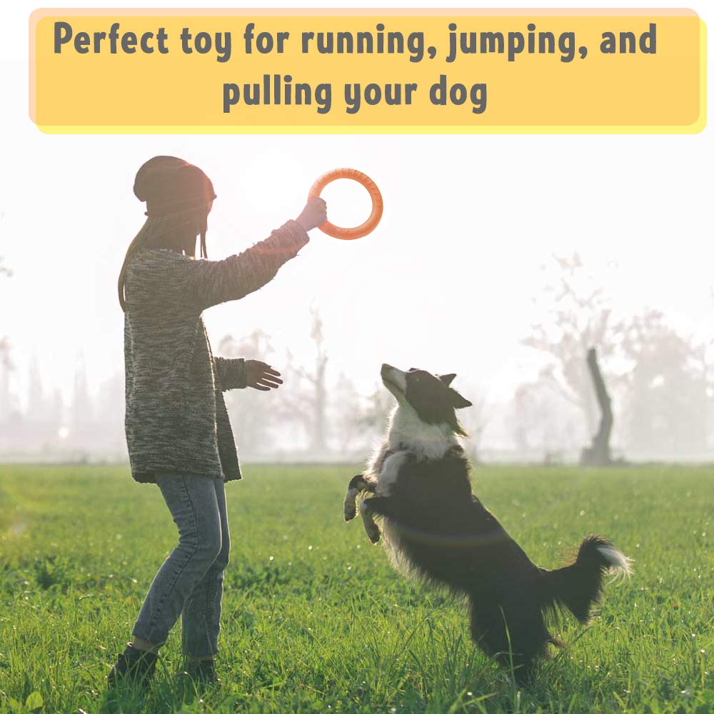 PetSpy Dog Ring Toy – Flying Ring for Outdoor Play, Floating Training & Fetch Toy for Throwing, Catching & Chewers – Durable EVA Flying Disc for Small, Medium & Large Dogs