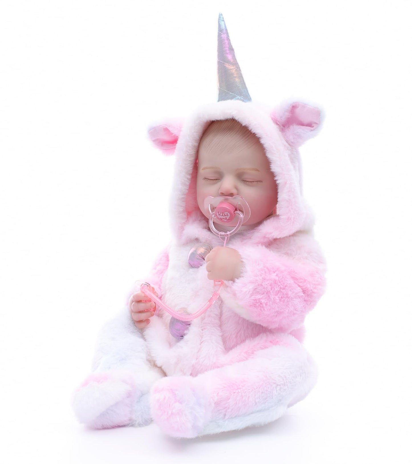 Cloveray Reborn Baby Dolls – 20 Inch Real Baby Dolls That Look Real, Full Body Vinyl Girl Doll in Fantasy Horn Outfit with Accessories, Gift for Girls Ages 3+, Pretend Play & Collectors