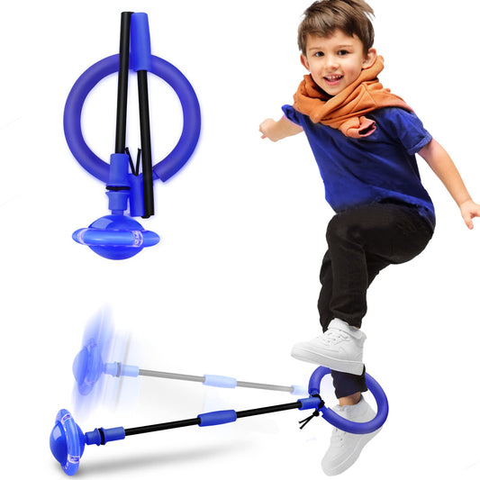 Hewog Skip Ball, Portable Foldable Colorful Flash Wheel Swing Ball, Kids Toys for Girls & Boys, Sports Fitness Toys for Kids & Adults. Gifts for Mom Women & Girls Toys Age 5-10 Years