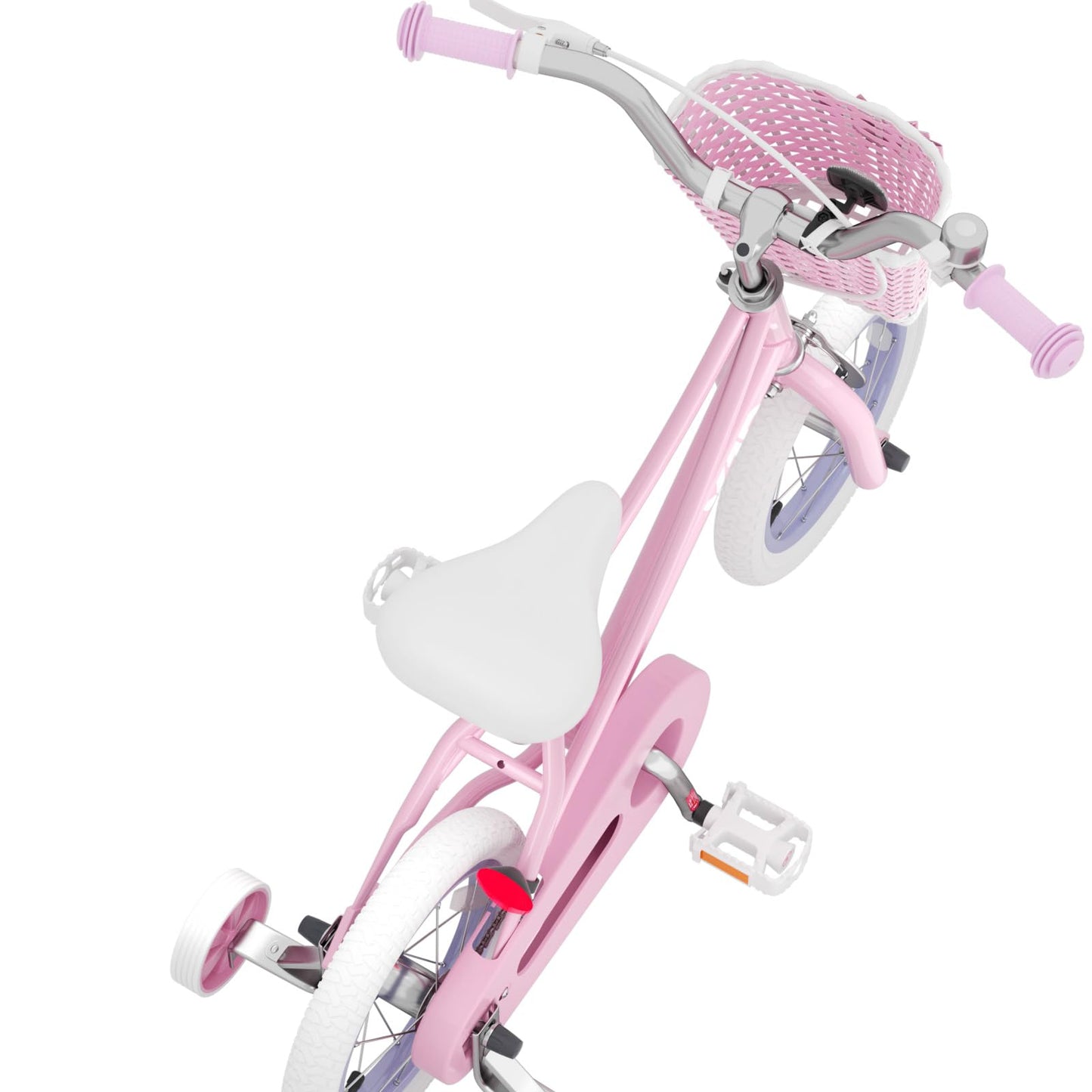 XJD Girls Bike for 2-12 Years Old Kids 12 14 16 20 Inch Toddler Bike, Kids Bike with Training Wheels,Adjustable Seat and Handlebar (12 Inch with Training Wheels, Pink)