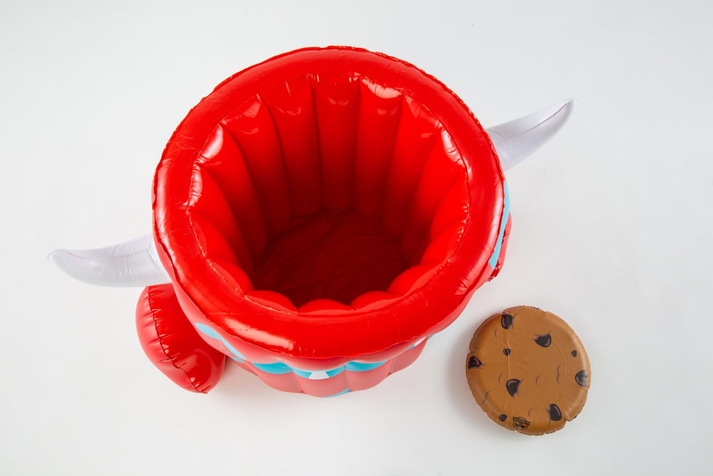 Monster Disc Can Toss Pool Game, Inflatable Floating Target with Cookie Toss Discs, Pool Party Water Game for Kids Teens Adults, Easy Setup Outdoor Summer Activity for Backyard Play