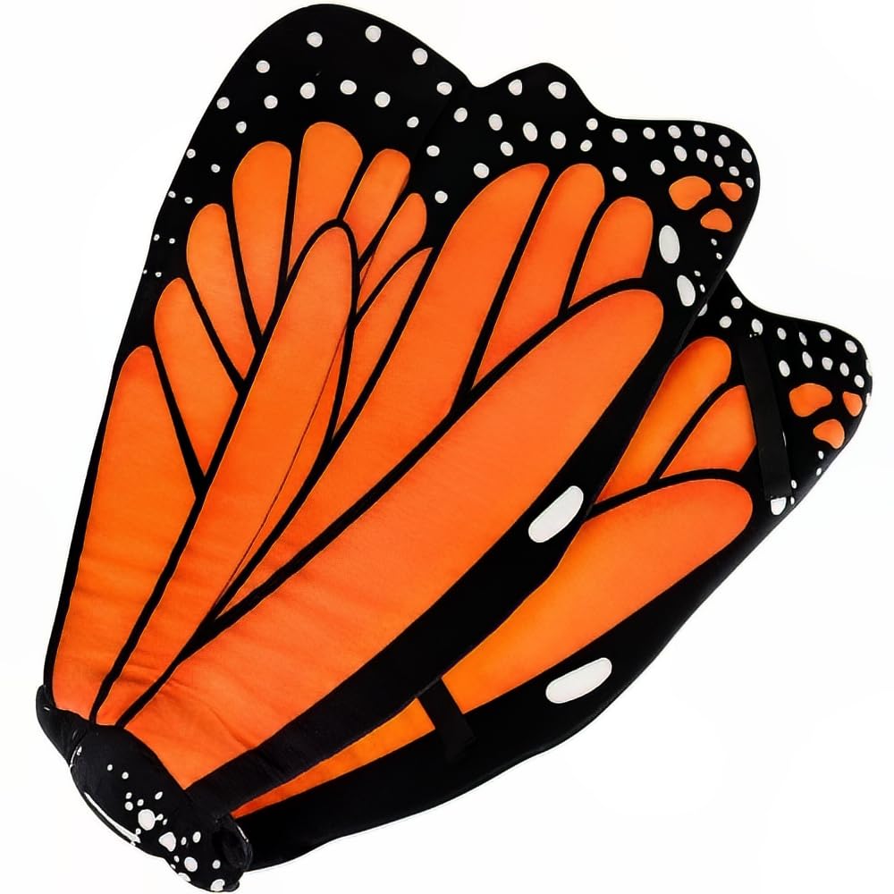 Rhode Island Novelty Kids Monarch Butterfly Plush Wings One Per Order