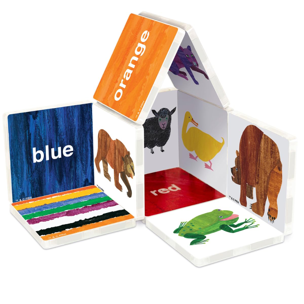 CreateOn Eric Carle Brown Bear with Polar Bear Bonus Set Magnetic Tiles, Building Set for Kids, Magnetic Building Toys for Kids, STEM Toys for Boys and Girls Ages 3+, 24 Piece