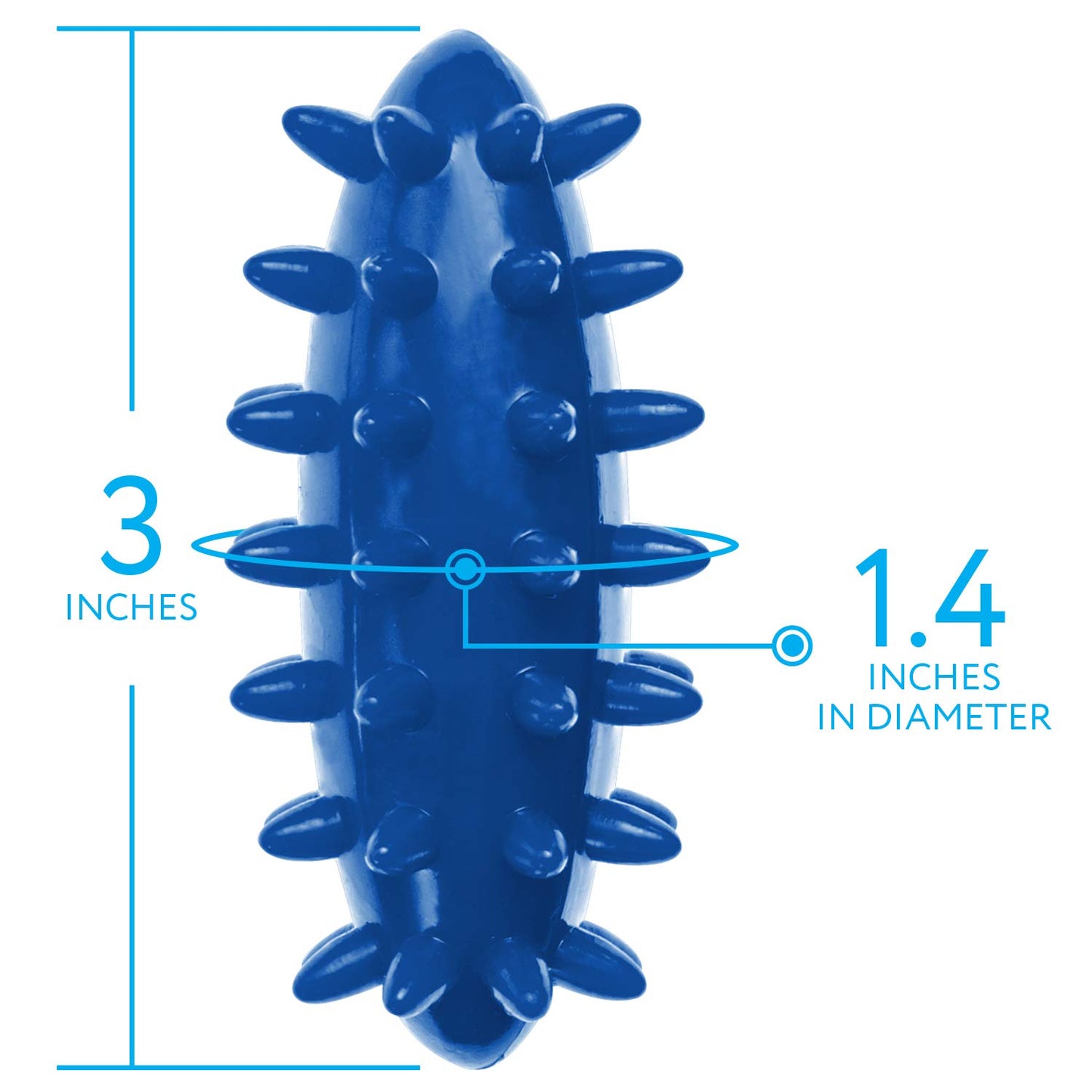 IMPRESA Spiky Sensory Roller - Multicolor 3-Pack, 3 in L x 1.4 in Dia Tactile Sensory Brush Roller for Kids - Stress Relief & Focus - Animal-Themed Monkey Spiky Fidget