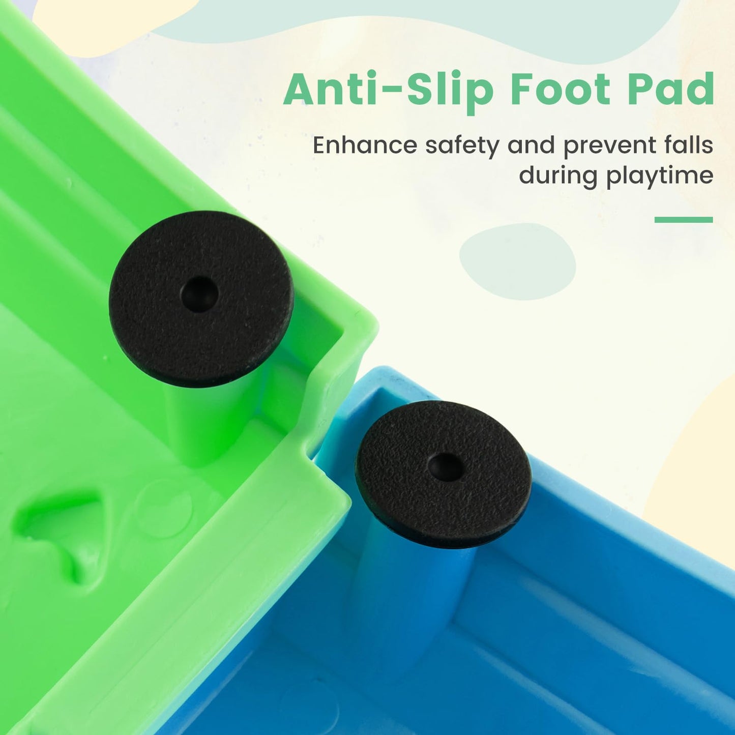 INFANS Kids Balance Beam Stepping Stones Set, 20 PCS Montessori Obstacle Course for Toddler Indoor Outdoor, Non Slip Rubber Base, Gymnastics Toy, Build Coordination Gross Motor Skills (Rainbow)
