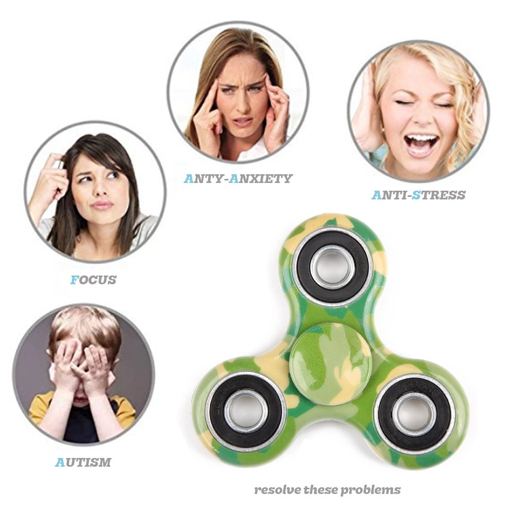 SCIONE 12 Pack Fidget Spinner Toy, Finger Spinner Fidget Pack-Anxiety Toys Stress Relief Reducer- Party Favors for Kids/Adults Birthday Party Favor Goodie Bag Stuffers Classroom Prizes