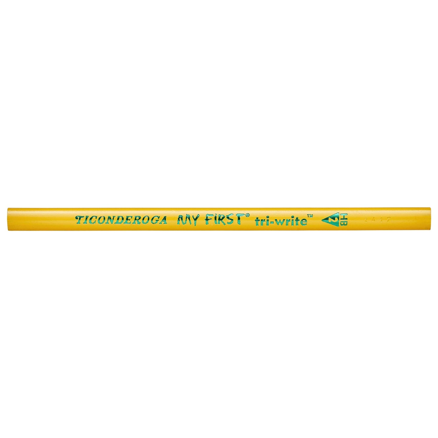 Ticonderoga My First Tri-Write Pencils without Eraser, Primary Size Wood-Cased #2 HB Soft, Yellow (13084) (Pack of 6, 216 Count Total)