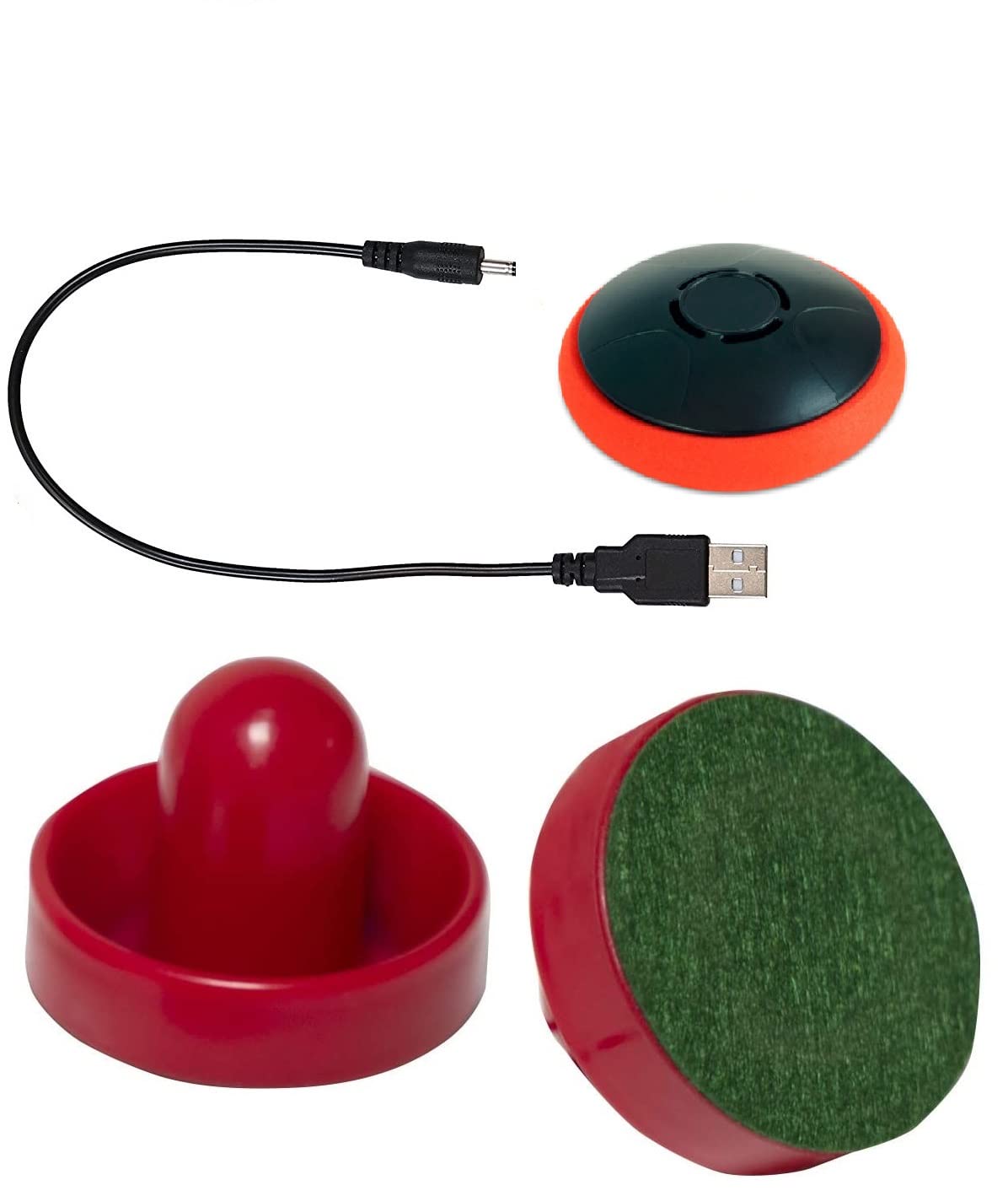 Rechargeable Hover Air Hockey Puck and Paddles, Hover Puck for Any Flat Surface, 2Pcs Air Hockey Strikers