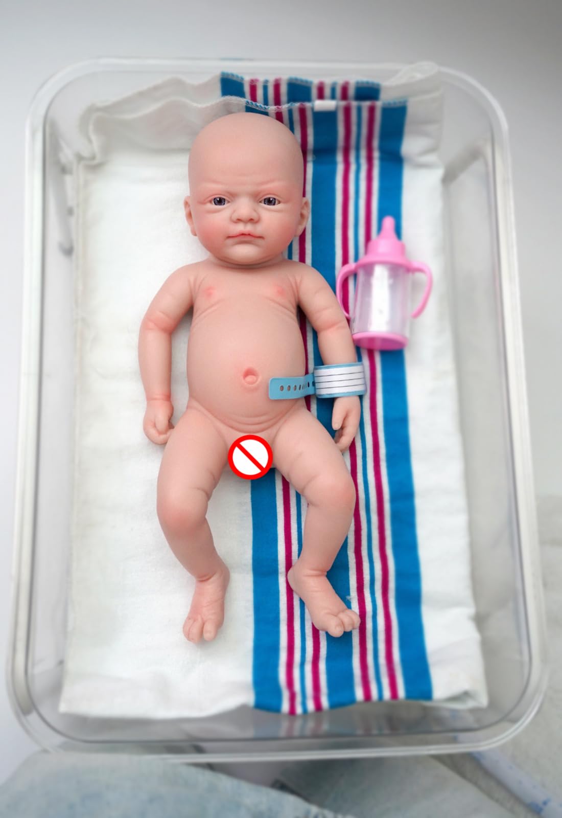 MYREBABY 12" Micro Preemie Full Body Silicone Baby Doll Boy John Lifelike Reborn Doll Surprice Children Anti-Stress