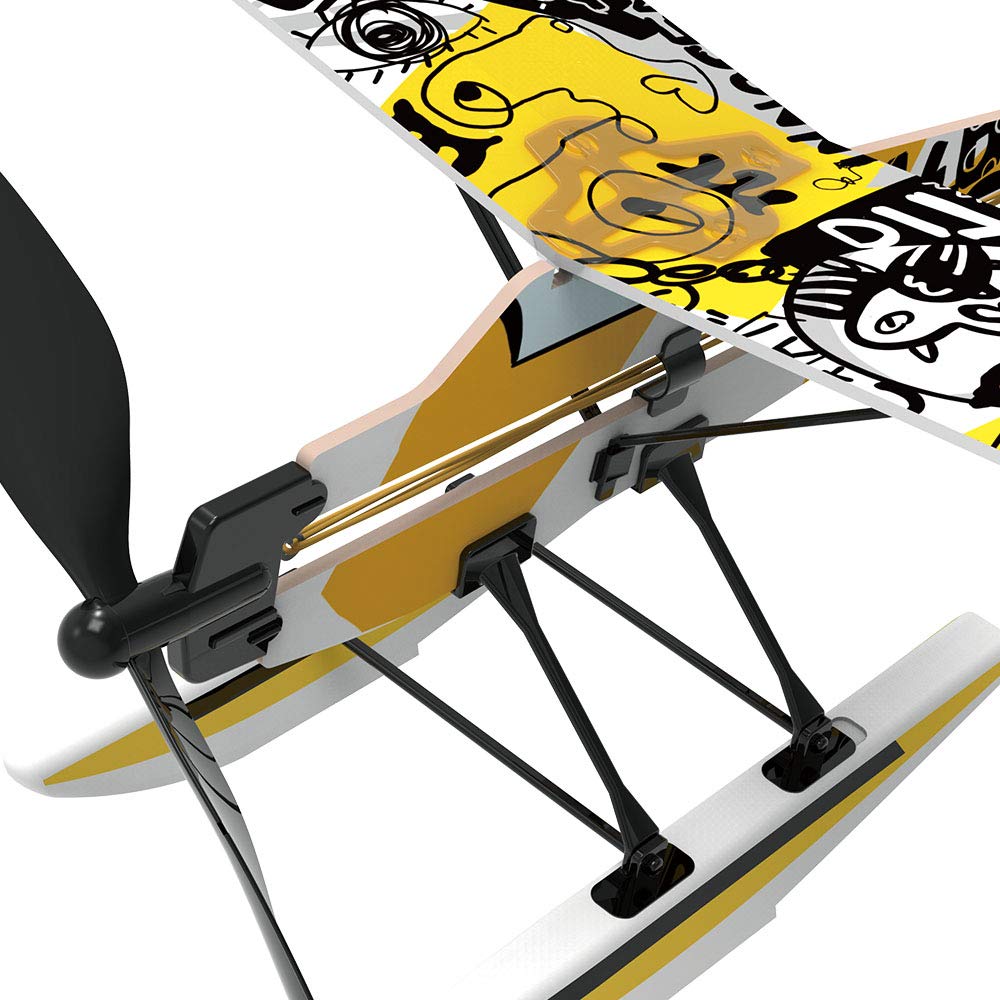 PLAYSTEM Rubber Band Aeroplane Seaplane STEM Kit