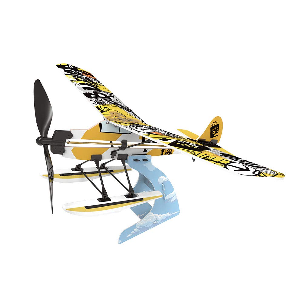PLAYSTEM Rubber Band Aeroplane Seaplane STEM Kit