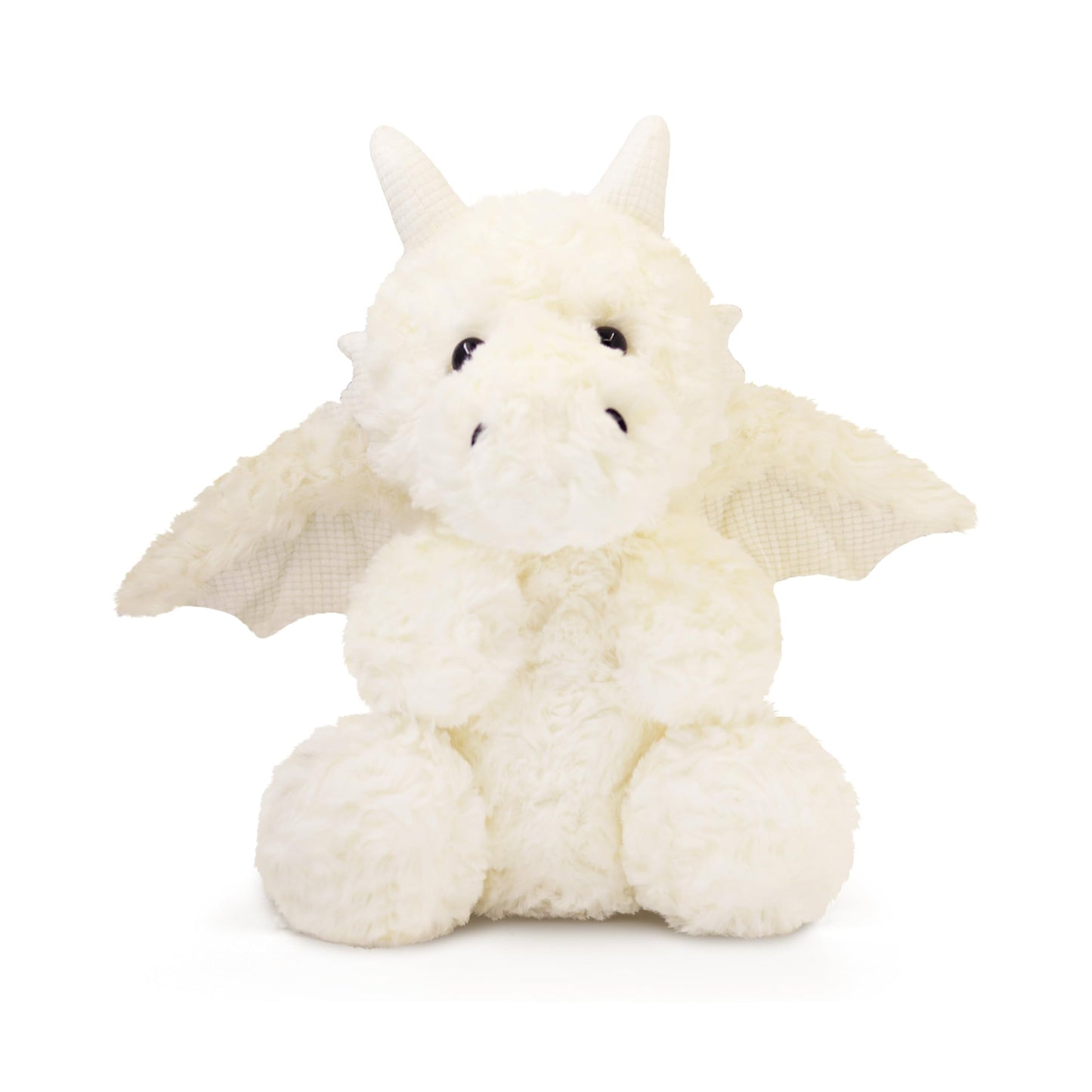 Soft Little Flying Dinosaur Stuffed Plush Pillow, Adorable White Dragon Plush Toy and Birthday Present for Kids, Adults and Collectors(White/11.8in)