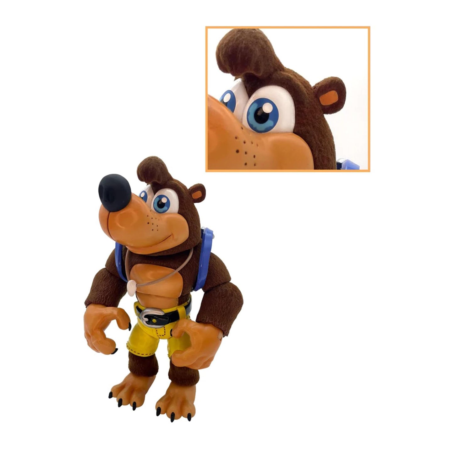 Banjo-Kazooie 8-Inch Flocked Banjo and Kazooie Movable Action Figure 2-Pack | Limited Edition Variant Set