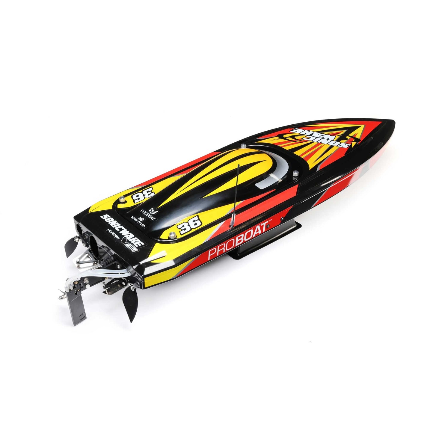 Pro Boat Sonicwake V2 36" Self-Righting Brushless RC Boat Deep-V RTR Batteries and Charger Not Inccuded Black PRB08032V2T1