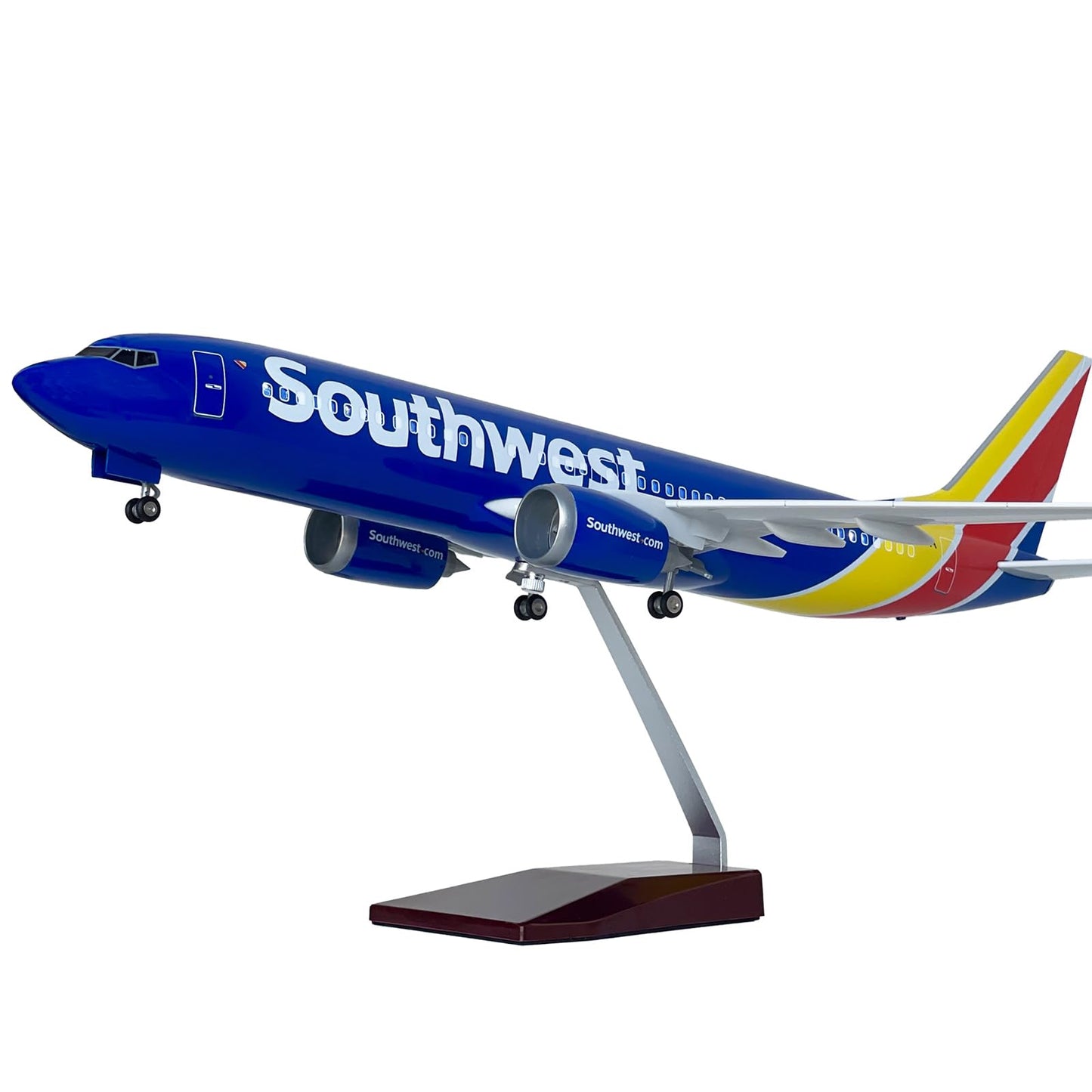 Mahfisj 1/80 Scale B737 Model 18 Inches 737 Model Airplane Kit with LED Lights, Ideal Collection for Adults