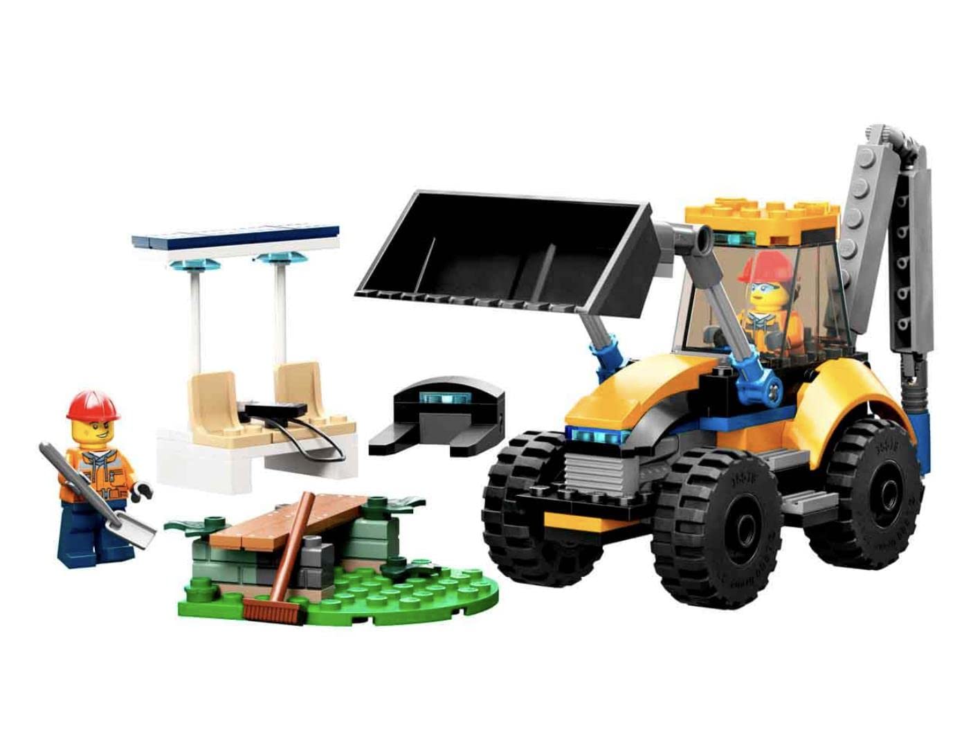 Lego 60385 City Great Vehicles Excavator Building Set with Mini Figures and Accessories, Gift Idea, Building Kit for Children Over 5 Years