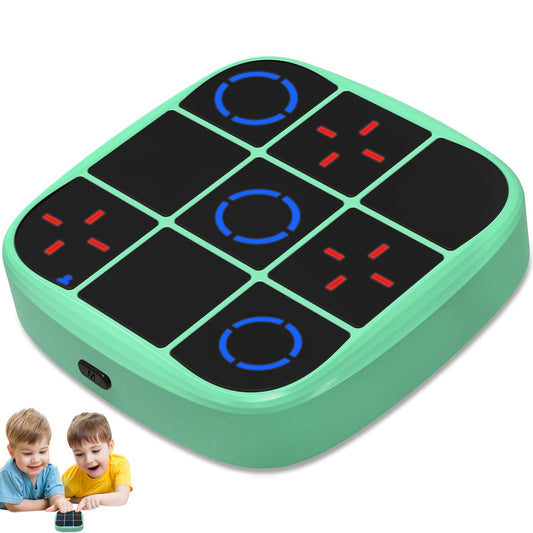 Tic Tac Toe Game, 4-in-1 Electronic Tic Tac Toe Bolt Game with Mute Function, Handheld Puzzle Console Toys for Educational, Portable Travel Games Gifts for Kids and Adults