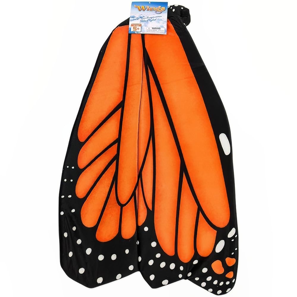 Rhode Island Novelty Kids Monarch Butterfly Plush Wings One Per Order